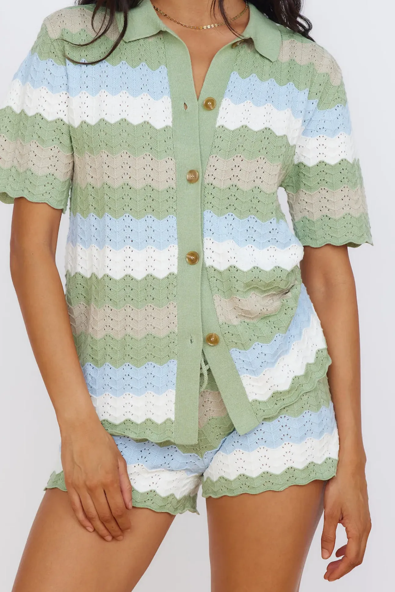 SEVEN WONDERS Cam Shirt Sage