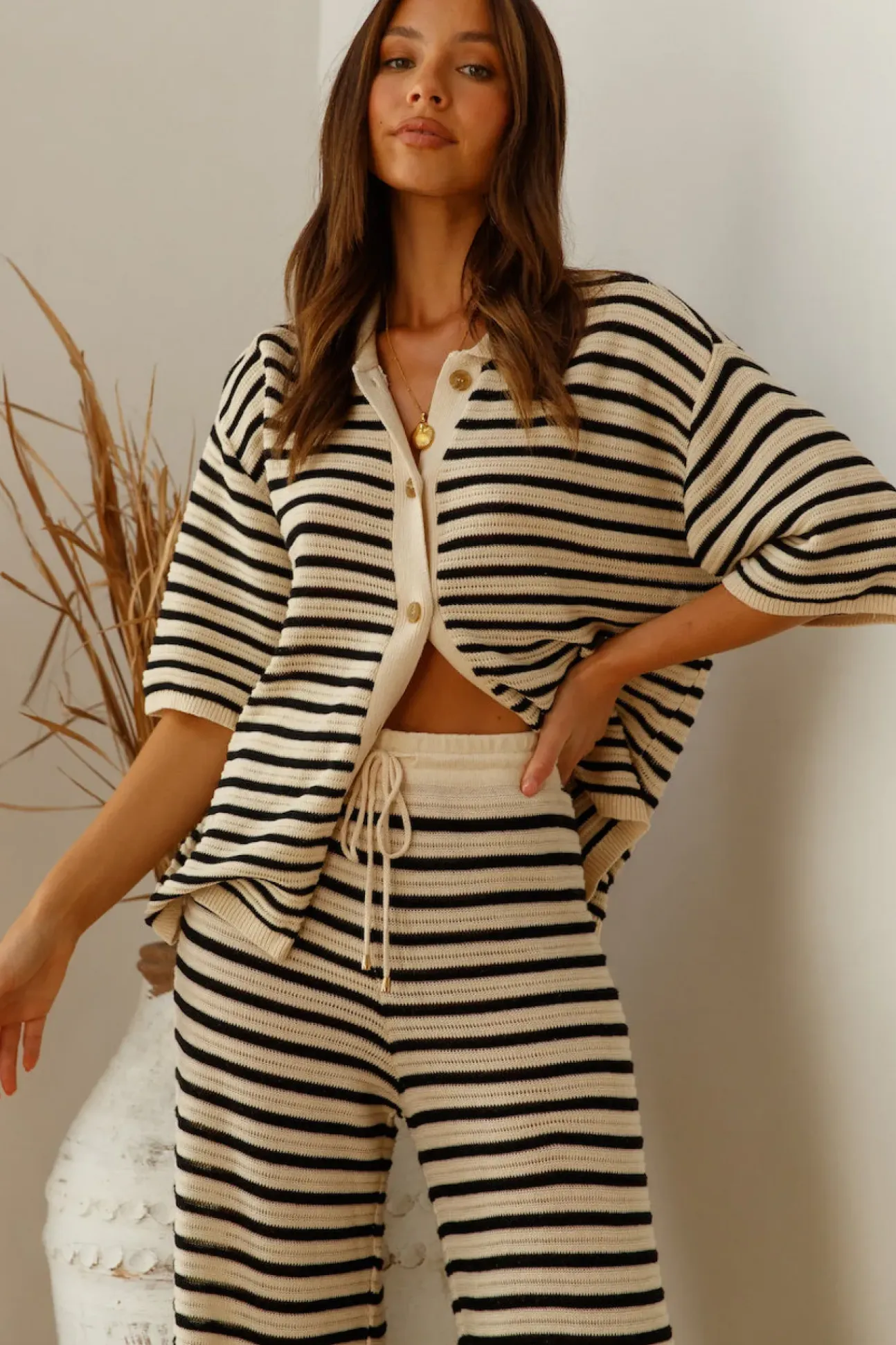 SEVEN WONDERS Cherie Knit Shirt Sand