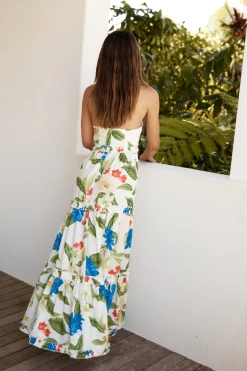 SEVEN WONDERS Daria Maxi Dress White Floral