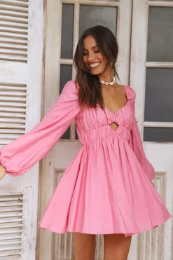 SEVEN WONDERS Freya L/S Dress Bubblegum