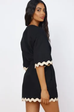 SEVEN WONDERS Harry Mini Dress Black