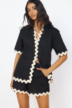 SEVEN WONDERS Harry Shirt Black