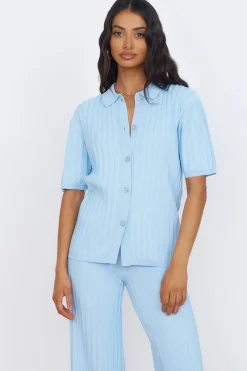 SEVEN WONDERS Kora Top Sky Blue