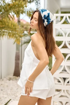 SEVEN WONDERS Octavia Top White