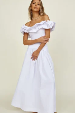 SEVEN WONDERS Savannah Maxi Skirt White