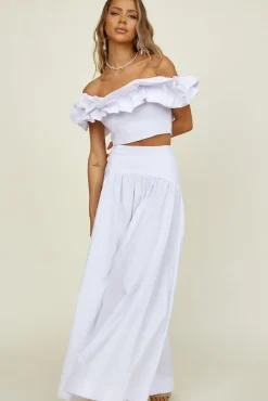 SEVEN WONDERS Savannah Maxi Skirt White