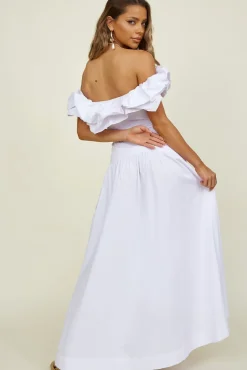 SEVEN WONDERS Savannah Maxi Skirt White