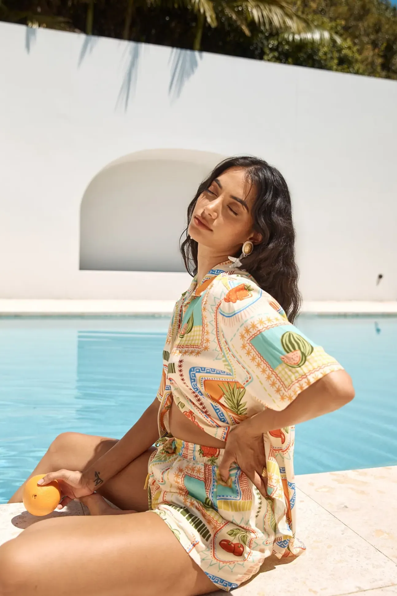 SEVEN WONDERS Sola Short Agata Print