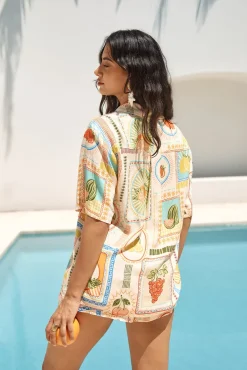 SEVEN WONDERS Sola Short Agata Print