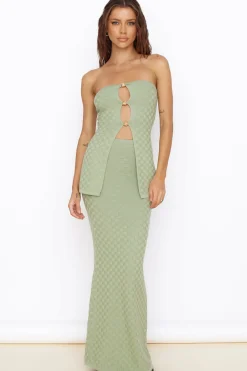SEVEN WONDERS Wataya Maxi Skirt Sage