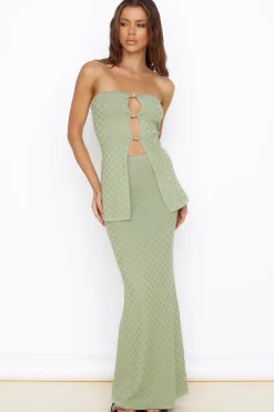 SEVEN WONDERS Wataya Maxi Skirt Sage
