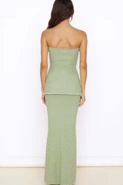 SEVEN WONDERS Wataya Maxi Skirt Sage