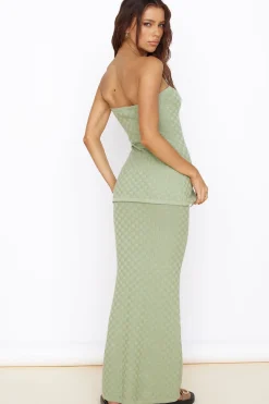 SEVEN WONDERS Wataya Maxi Skirt Sage