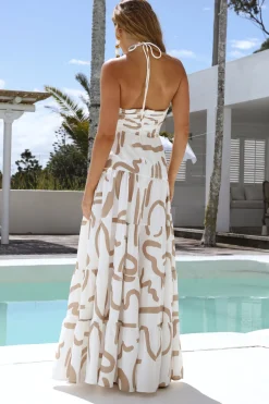 SEVEN WONDERS Yorkalina Maxi Dress Brown