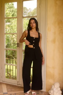 Shell Island Pants Black