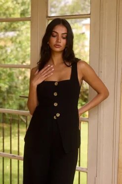 Shell Island Top Black