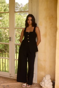 Shell Island Top Black