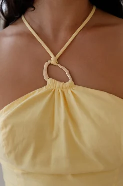 She's Captivating Midi Dress Yellow