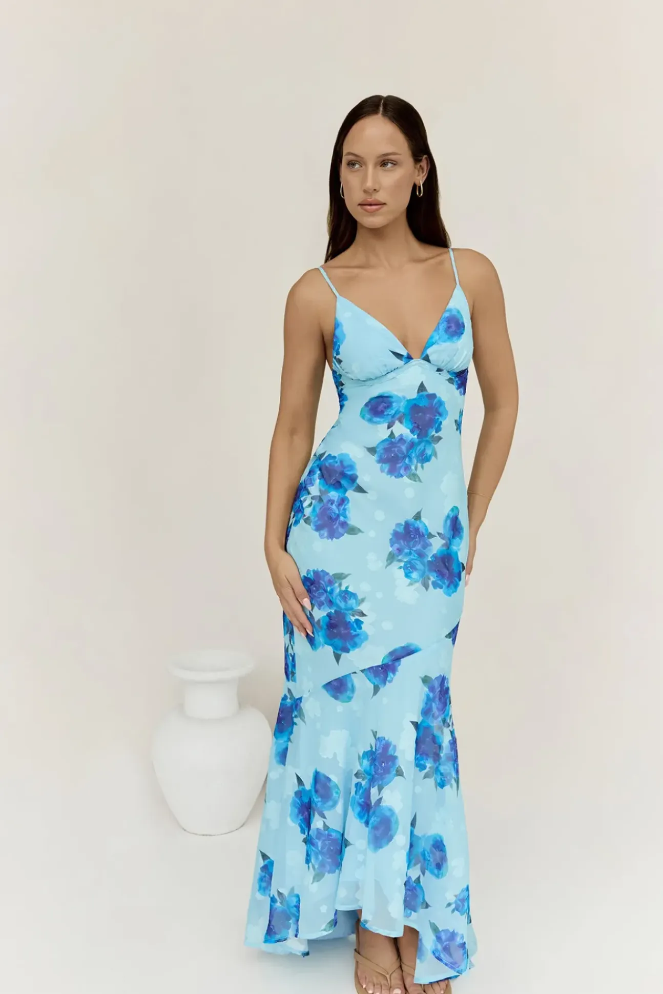 Shine Bright Maxi Dress Blue