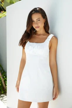 Short and Sweet Mini Dress White