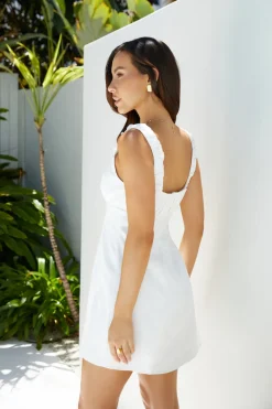 Short and Sweet Mini Dress White