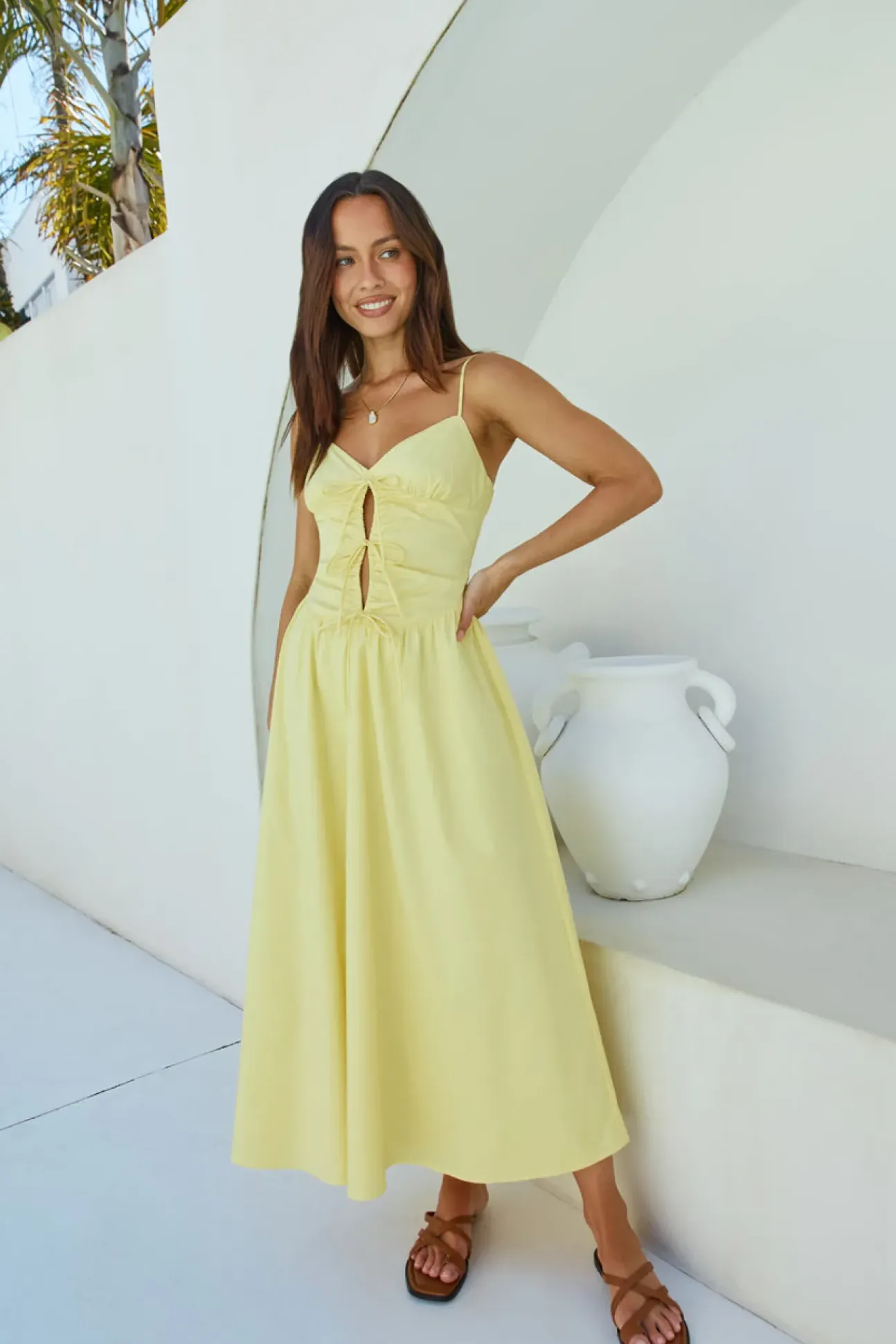Sincerely True Maxi Dress Yellow
