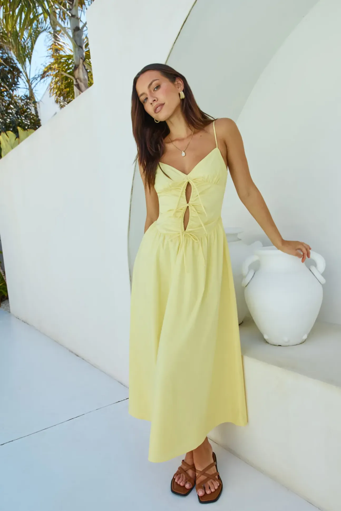 Sincerely True Maxi Dress Yellow