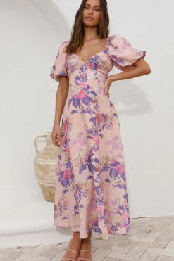 Sing Along Maxi Dress Pink