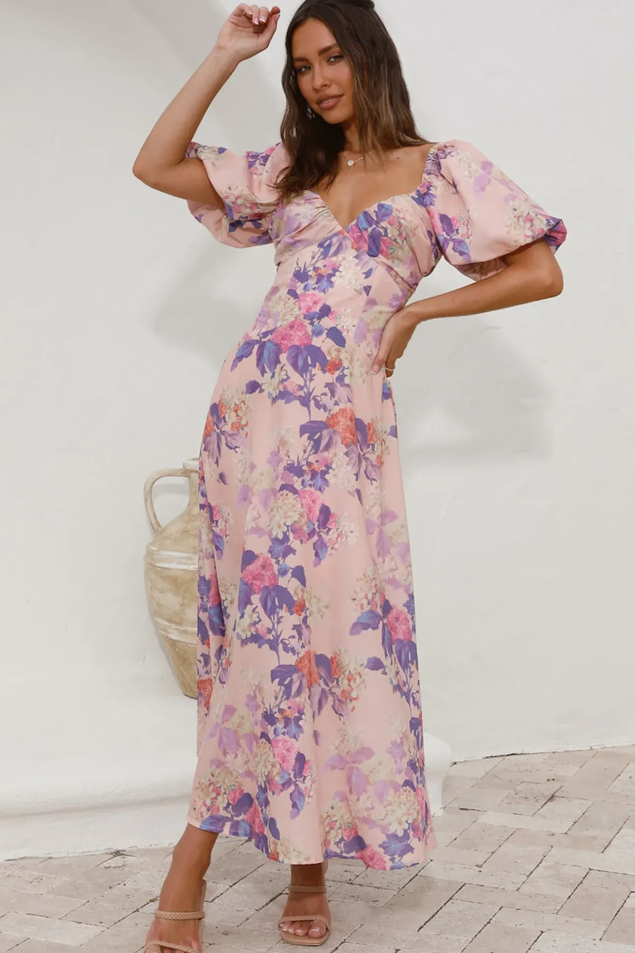 Sing Along Maxi Dress Pink