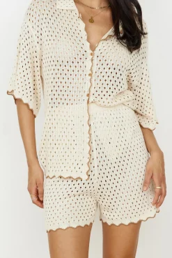 Slow Down Time Shirt Beige