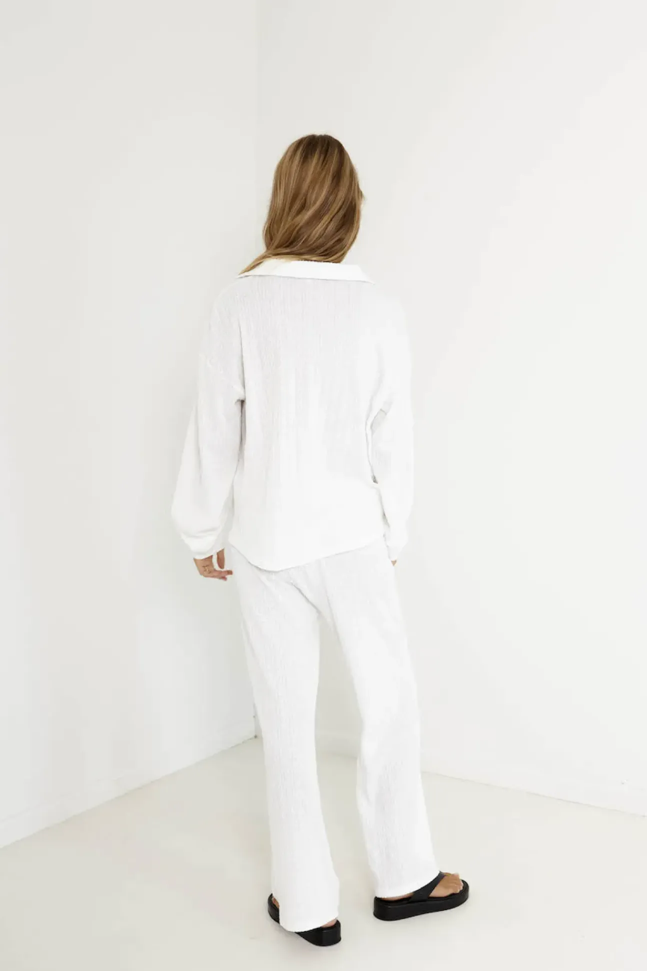 SNDYS Avery Pant White