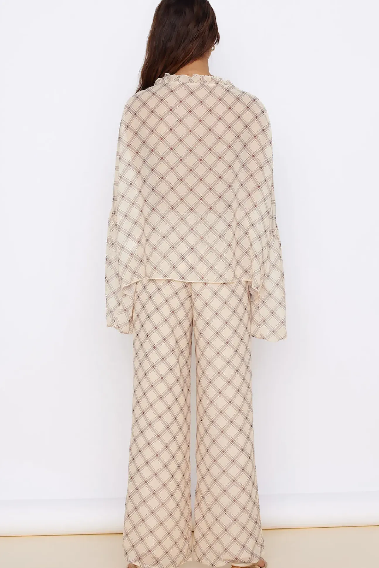 SNDYS Candice Pant Check Print