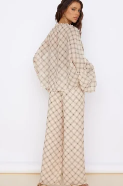 SNDYS Candice Pant Check Print