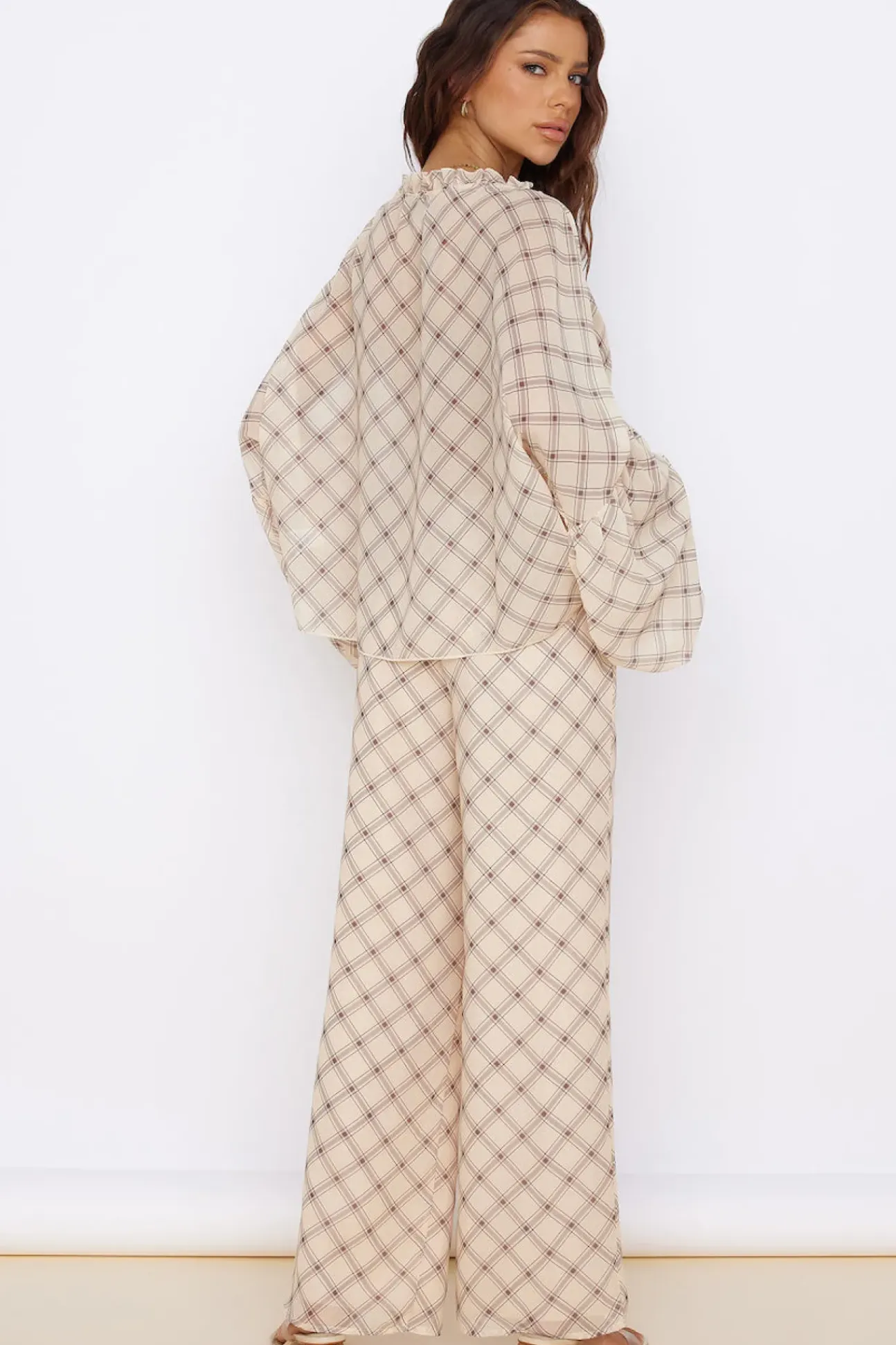 SNDYS Candice Pant Check Print