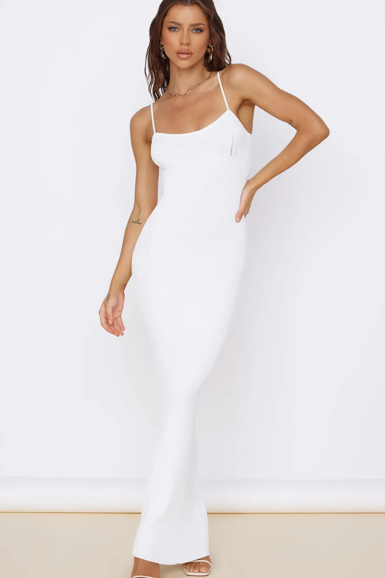 SNDYS Hudson Maxi Dress White