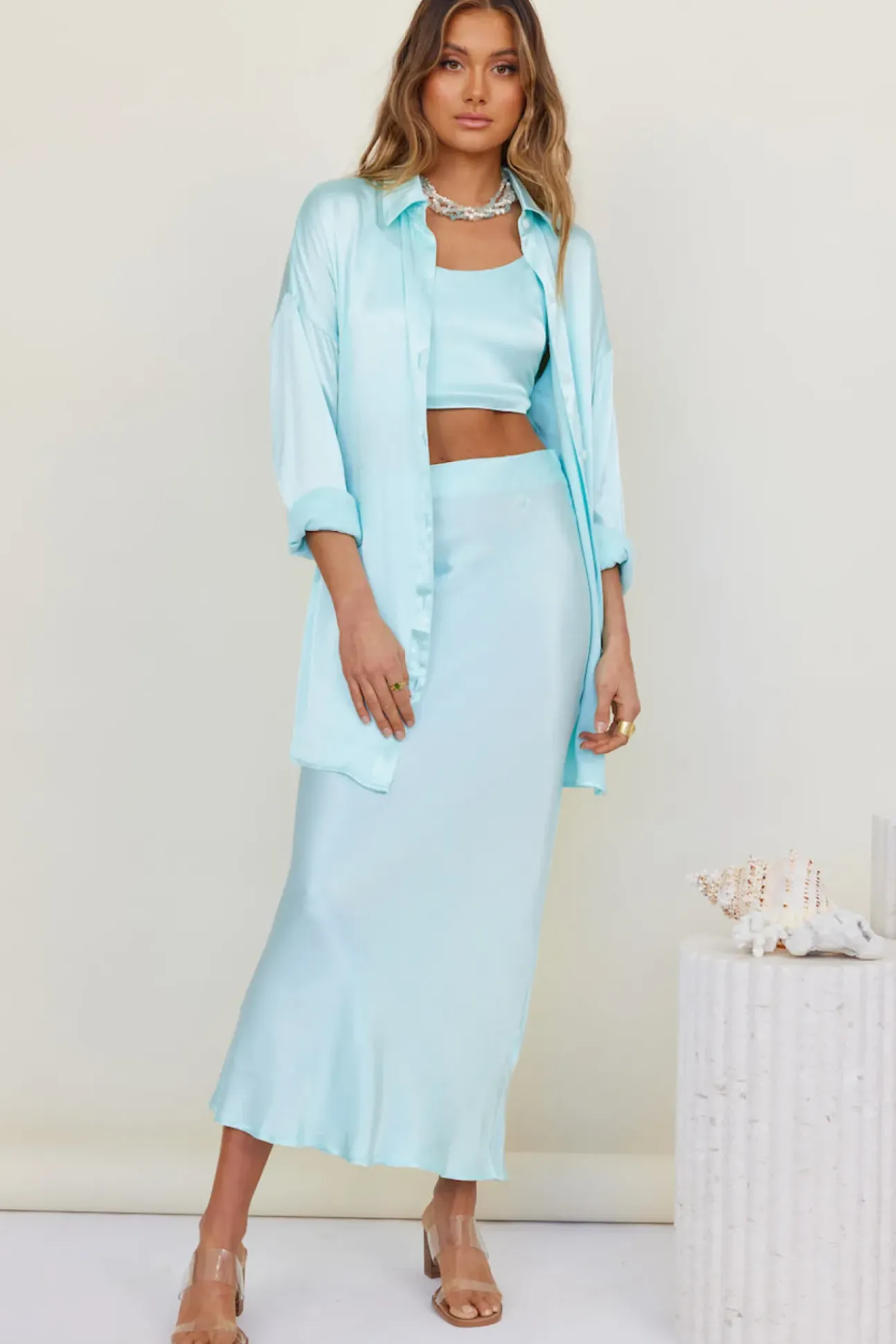 SNDYS Melody Skirt Blue