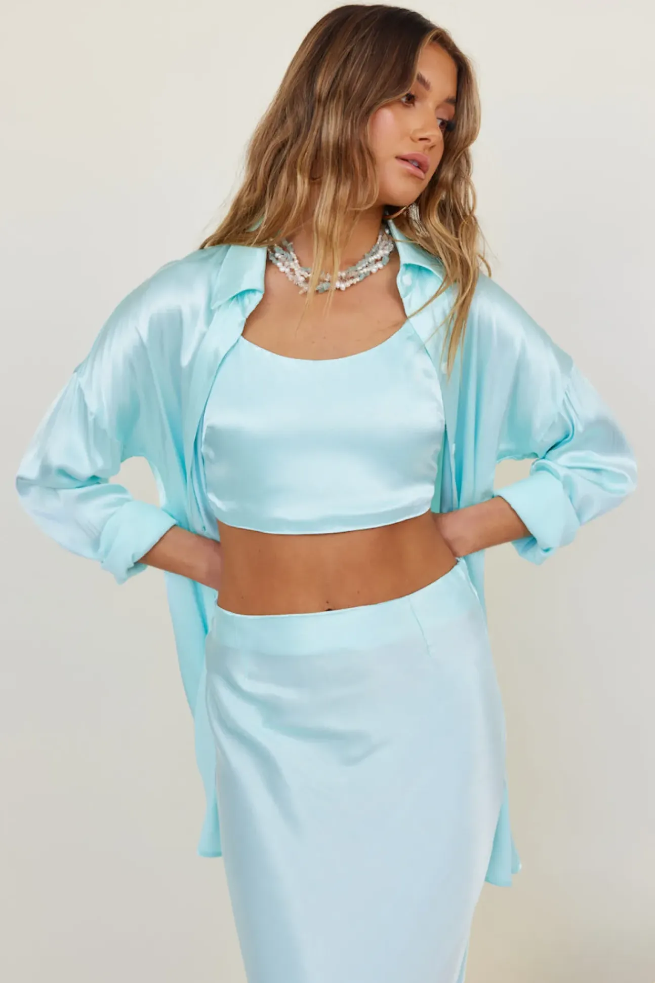 SNDYS Melody Skirt Blue