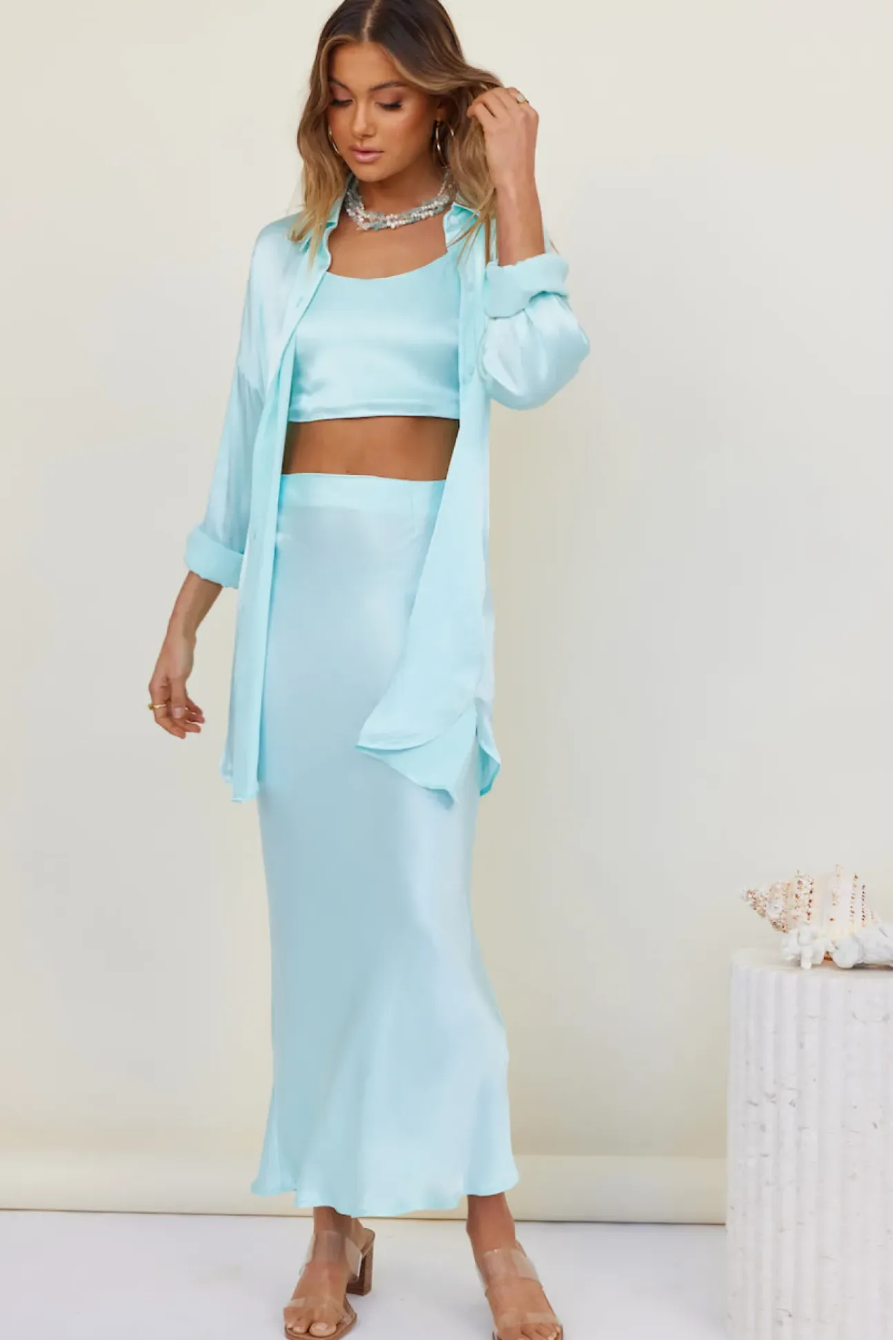 SNDYS Melody Skirt Blue
