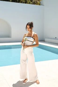 SNDYS Mina Pant White