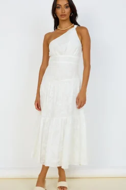 Snowy Mountain Maxi Dress White