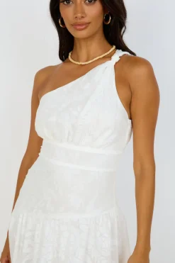 Snowy Mountain Maxi Dress White