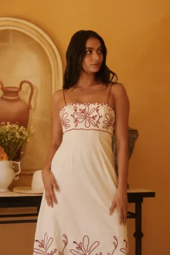Soft Horizon Maxi Dress Beige