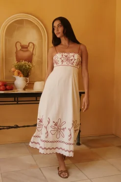 Soft Horizon Maxi Dress Beige
