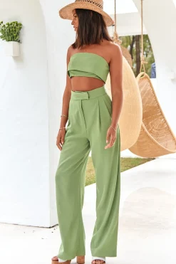 Solaris Crop Top Green