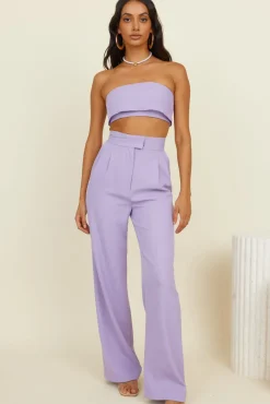 Solaris Crop Top Lilac