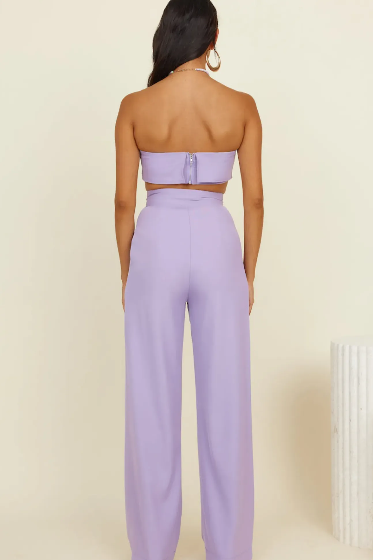 Solaris Crop Top Lilac