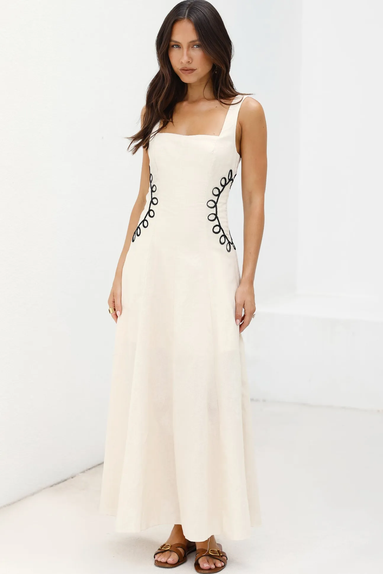 Sonora Sun Maxi Dress Beige
