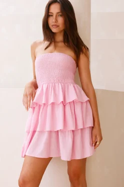 Soraya Strapless Mini Dress Pink