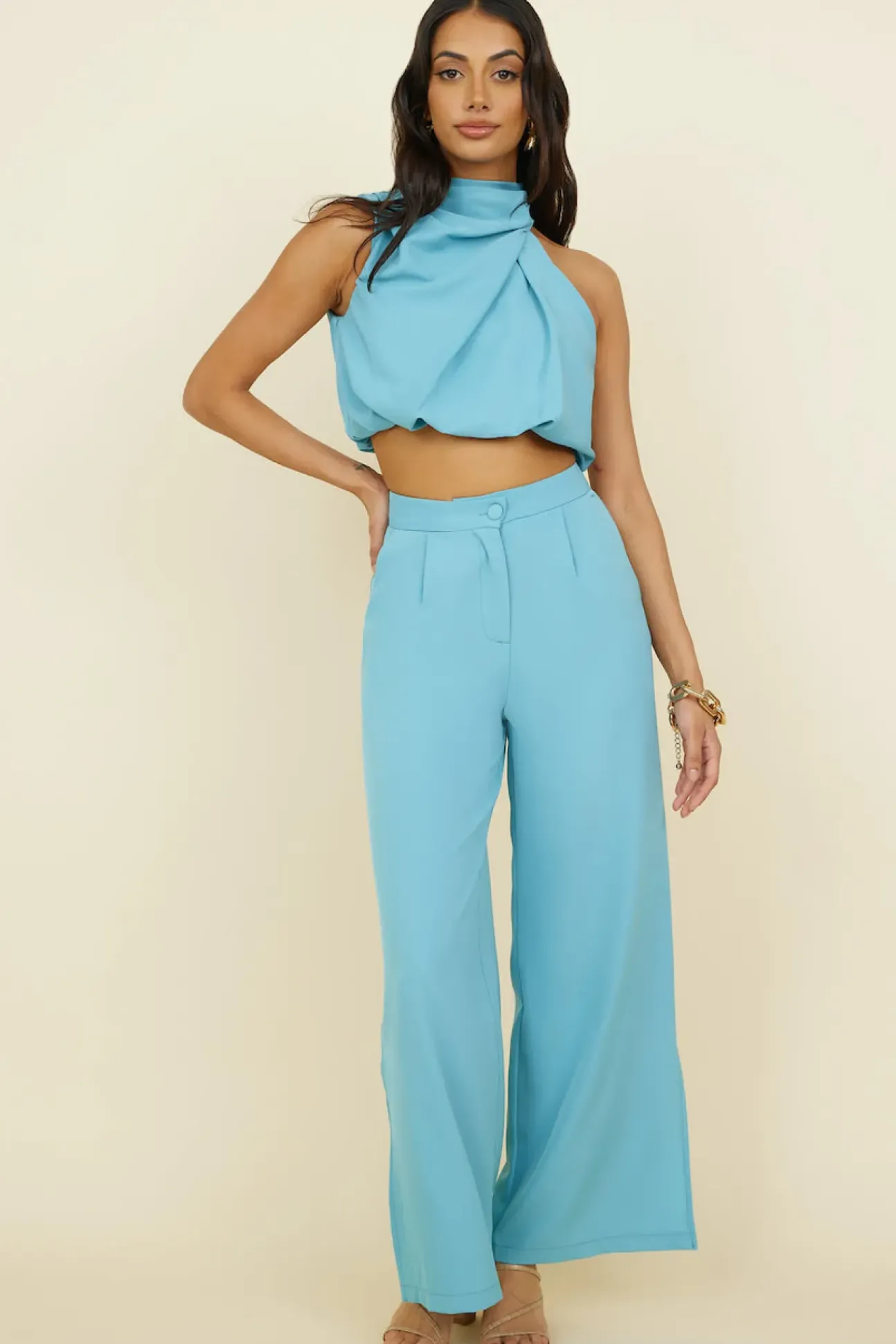 So Romantic Pants Turquoise