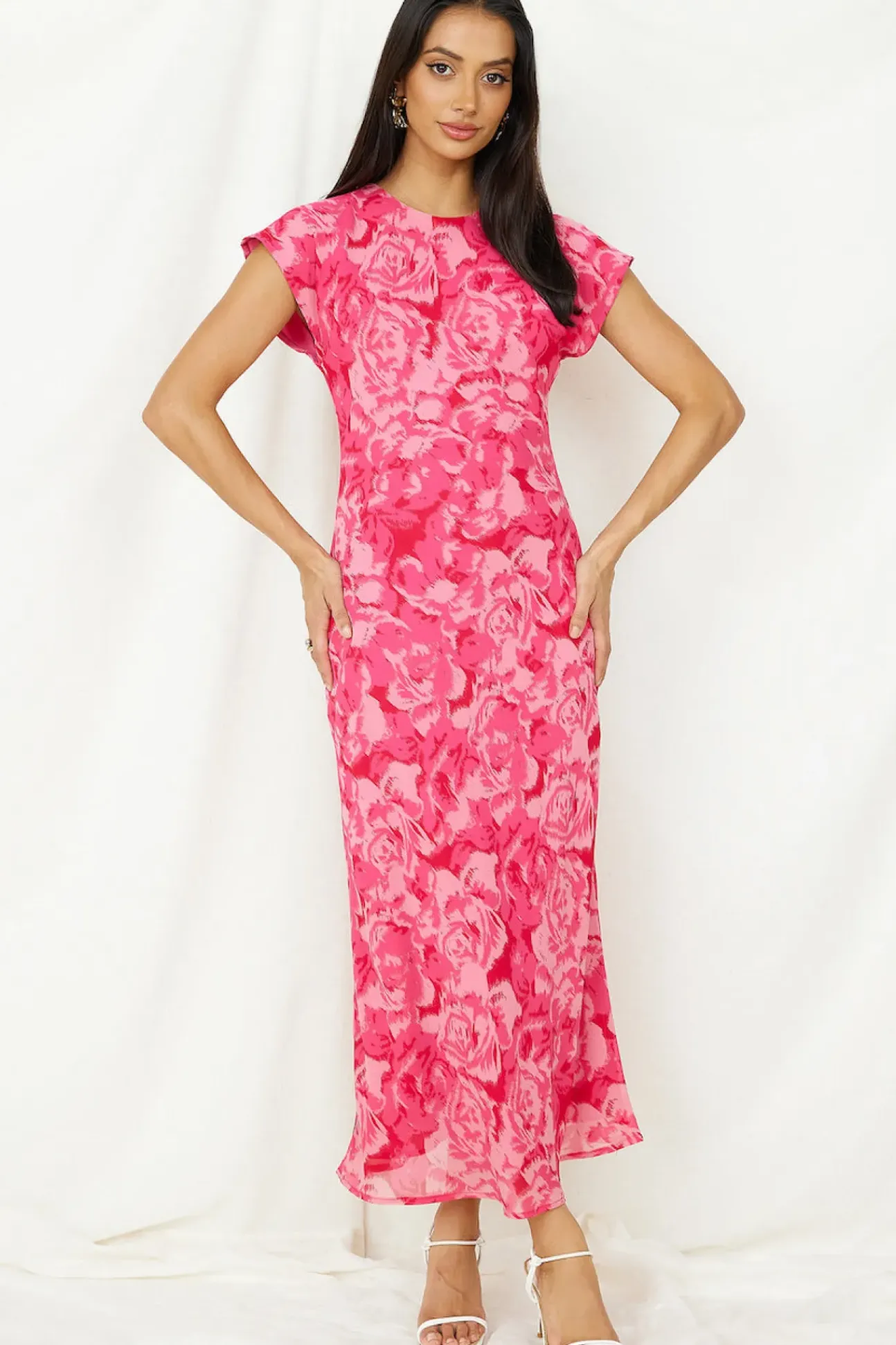 Speak Softly Maxi Dress Pink